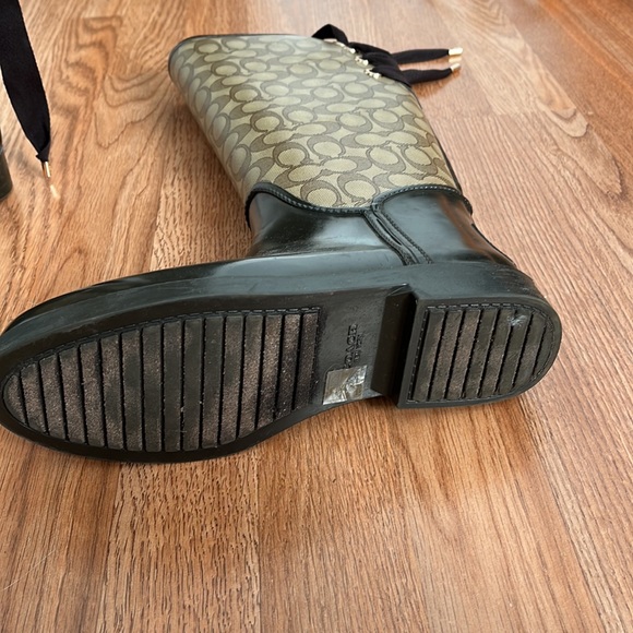 Authentic Coach Rain/Snow Boots w/ Lace up back - Picture 2 of 5